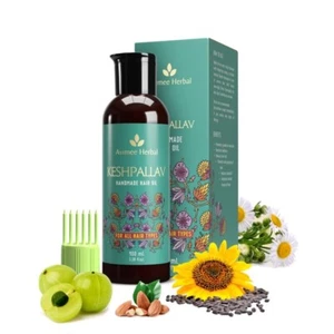 Avimee Herbal Keshpallav Hair Oil For Men & Women | Promotes Hair Growth - 100ml - Picture 1 of 8