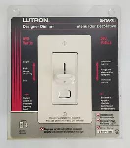 Schiebedimmschalter Lutron Skylark S-600PH-WH 600W Glühlampe einpolig - Bild 1 von 6