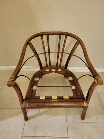 McGuire  vintage  'organic modern' Bamboo seating chair Cover