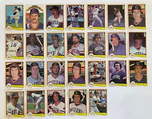 1982 Donruss Cleveland Indians Team Set (inkl. HOFer Blyleven, Hayes RC) - Bild 1 von 1