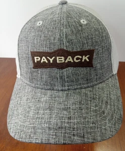 JIM BRYAN PERSONALIZADA PAYBACK GORRA DE BÉISBOL PARA HOMBRE AJUSTABLE TALLA ÚNICA GRIS/BLANCO NUEVO - Imagen 1 de 6