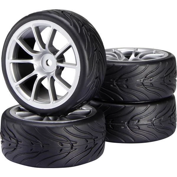 Reely 1:10 auto stradale ruote complete destroyer 10 raggi argento 1 pz - Immagine 1 di 1