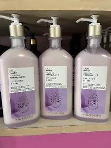 3 BATH & BODY WORKS AROMATHERAPY CALM HAVEN LAVENDER IRIS MOISTURE LOTION CREAM - Picture 1 of 3