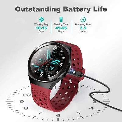 Bluetooth Call Smart Watch Men Heart rate Waterproof Sports Fitness Trackers UK - Image 1 of 4