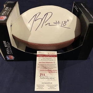 Breshad Perriniman BALTIMORE RAVEN AUTOGRAPH FOOTBALL. JSA - Picture 1 of 4