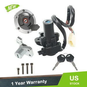 Ignition Switch Lock Gas Cap Set For Kawasaki Ninja 300 EX300A EX300B 2013-2015 - Picture 1 of 10