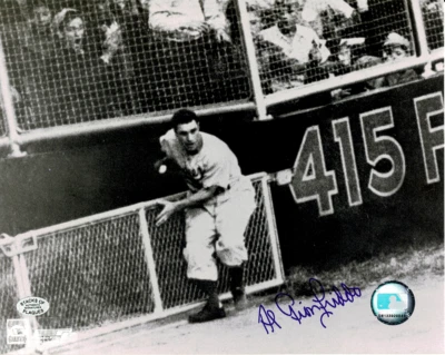 AL GIONFRIDDO Autographed 8X10 PHOTO AUTOGRAPH BROOKLYN DODGERS COA - Image 1 of 2