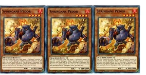 Yugioh - 3X - Springans Pedor - Common - 1st Edition - BLVO-EN007 - Near Mint - Picture 1 of 1