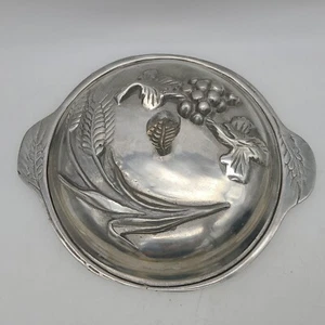 Ann Kary Covered Round Pewter Dish with Lid AK-331-A Mexico - Picture 1 of 7