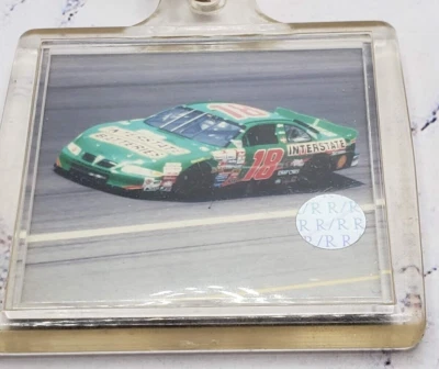 Bobby Labonte Keychain Plastic Nascar Interstate Battery Pontiac 2 Sided 1990s - Image 1 of 2