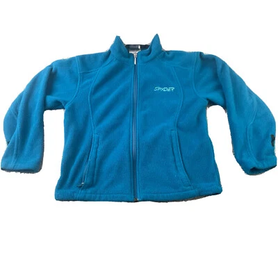 Spyder Youth Blue Zip Up Lightweight Jacket Size 10 - Image 1 of 4