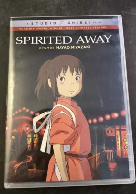 STUDIO GHIBLI GKIDS SPIRITED AWAY DVD WITH SLIPCOVER HAYAO MIYAZAKI  - Image 1 of 3