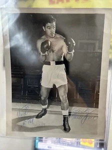 Rocky Marciano Autographed 8x10 BxW Photo Signed to Vince Handley JSA Certified - Picture 1 of 14
