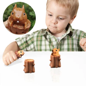 Squeeze Squirrel Cup Evil Decompression Tree Stumps Rubber Children's Toy GiYZ0 - Picture 1 of 12