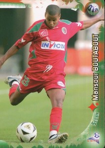 176 MANSOUR BOUTABOUT # ROOKIE CS.SEDAN CARD PANINI TOTAL DERBY 2006-2007