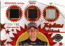 2005 Wheels American Thunder Triple Hat Driver Worn Kurt Busch #129/190