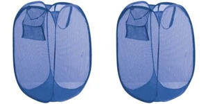 Foldable Mesh Popup Hamper - Lightweight Laundry Basket Home, Dorm & Travel-2 PK - Picture 1 of 8