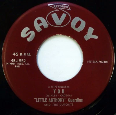LITTLE ANTHONY & DUPONTS 45 You Must Be Falling In Love SAVOY Near-MINT "RVG" - Image 1 of 2