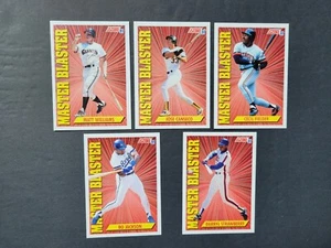 MASTER BLASTER SET BO JACKSON #692 Strawberry Canseco Fielder 1991 tarjetas de puntuación - Imagen 1 de 2
