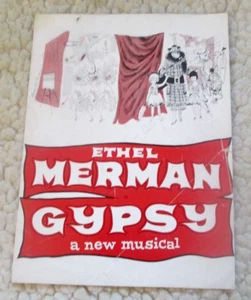 Vintage 1961 San Francisco Theaterprogramm "GYPSY" Ethel Merman Alice Playten - Bild 1 von 2
