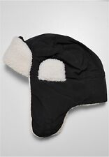 Urban Classics Winter Hat Unisex Adult IN Nylon Sherpa Black/off White