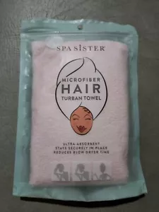 SPA SISTER MICROFIBER HAIR TURBAN TOWEL,PINK - Picture 1 of 3