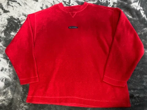 Vintage Washington Wizards 1990s Red Sweater Gear For Sports Size Large RARE Cover
