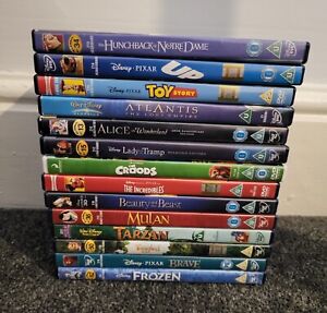 Kids DVD Bundle Joblot Disney - Mulan, Up, Toy Story Etc - Freepost