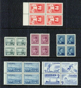 CANADA -1942-1957-  BLOCKS OF 4 - VF** - Picture 1 of 1