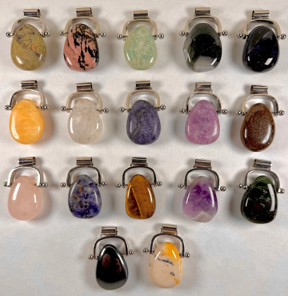 Trommelsteine gebohrt mit Wechselbogen - Bild 1 von 1