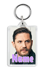Personalised Tom Hardy Keyring / Bag Tag - Add any name or text *Great Gift*
