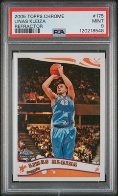 2005 TOPPS CHROME REFRACTOR #175 LINAS KLEIZA 776/999 PSA 9 - Image 1 of 2