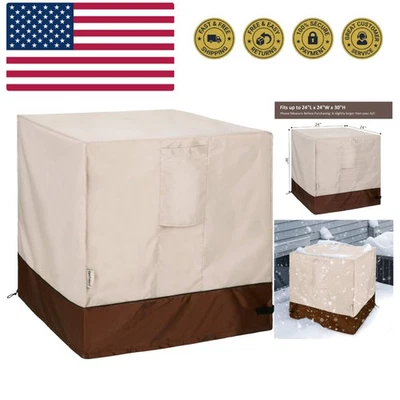 Cubierta de aire acondicionado para cubierta de aire acondicionado unidad exterior central se adapta hasta 24... Foto 1 de 4