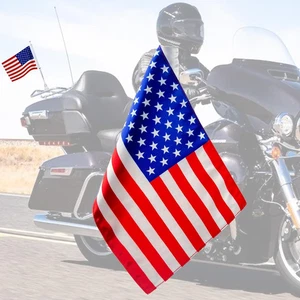 Motorcycle Flag 6x9 Motorcycle American Flag 6" x 9" Replacement Motorcycle U... - Picture 1 of 1
