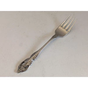 Oneida Renoir-Pembrooke Stainless SSS 1991 Floral Pierced Salad Fork 6 3/4" - Picture 1 of 7