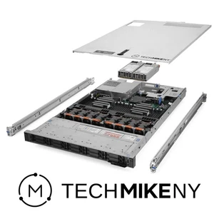 Dell PowerEdge R640 Server 10-Bay 2.40Ghz 40-Core 128GB RAM 4.6TB Storage Rails - Picture 1 of 5