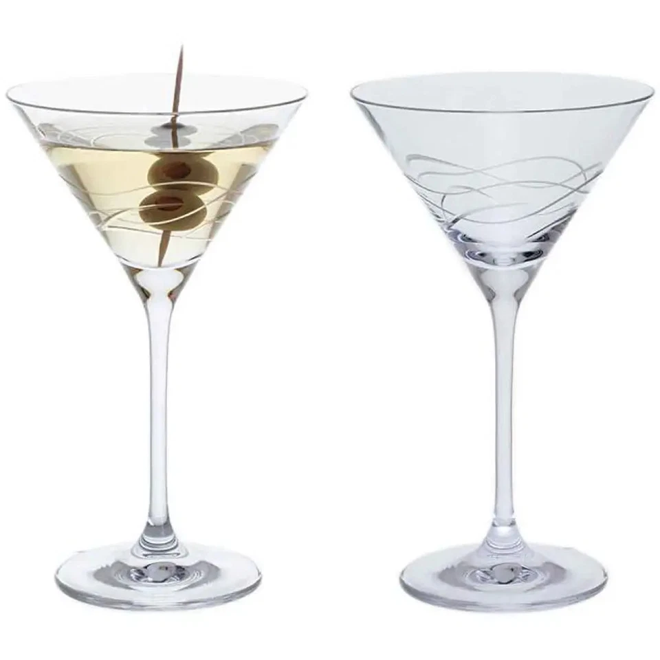 Dartington Crystal Martini Glasses Twilight Collection 210ml Set of 2 Boxed - Image 1 of 4