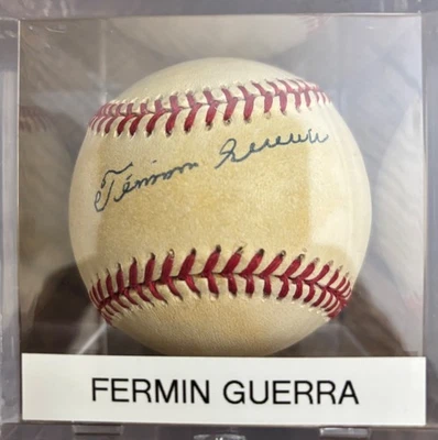FERMIN "MICKEY" GUERRA Autographed Signed MLB Baseball  PSA DNA  CUBAN - Image 1 of 2