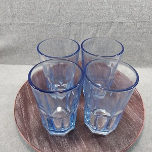 Libby Crisa Boston Becher hellblau 4er Set blau transparent Glas 4er Set - Bild 1 von 10