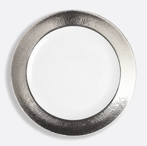 DUNE Akzent Salatteller 8,5" Bernardaud Limoges Frankreich Platinrand Porzellan - Bild 1 von 3