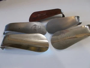 Vintage Schuhlöffel 4 Stück Metall & 1 Kunststoff Sears, Pennys, Red Wing & mehr - Bild 1 von 8