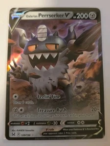 Galarian Perrserker V 129/196 Swsh11: Lost Origin Holo - Picture 1 of 1