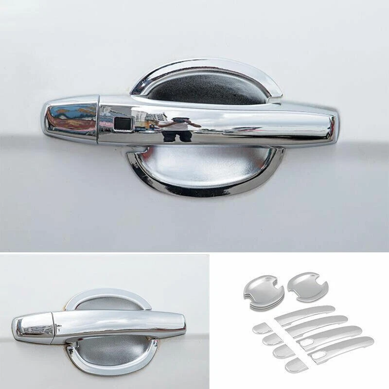 Cubierta de manija de tazón de puerta exterior cromado ABS para Volkswagen Jetta 2012~2018 Foto 1 de 4