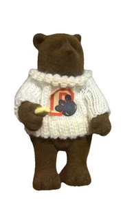 Gund Abiner Smoothie Jointed Bear Cookie White Sweater Chocolate Scent 1984 Rare - Picture 1 of 8