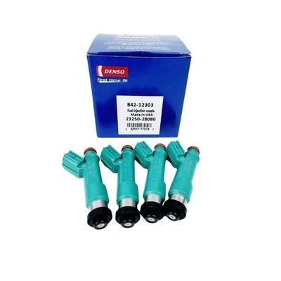 4pcs NEW DENSO Fuel Injectors for 04-15 Toyota Matrix Highlander RAV4 Scion TC Foto 1 de 4