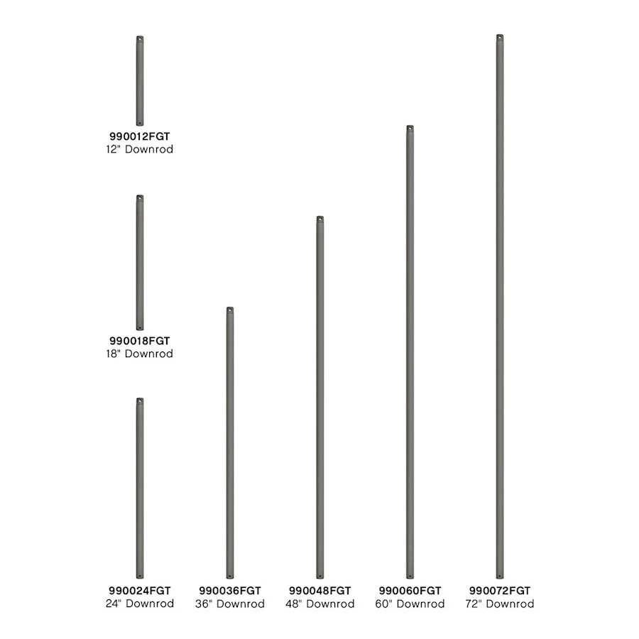 Hinkley Lighting 18" Downrod, Graphite - 990018FGT - Image 1 of 1