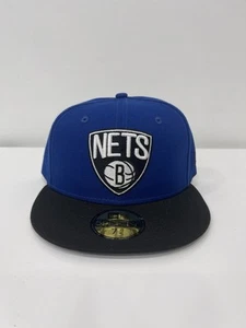 Brooklyn NJ Nets NBA Basketball New Era 59Fifty Fitted Cap Hat Size 7 1/4 - Picture 1 of 3
