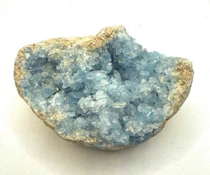 Geoda celestita azul natural de 2,5 lb cuarzo cristal mineral muestra curación - Imagen 1 de 4