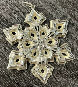 Gorham Sterling Silber .925 Schneeflocke Weihnachtsschmuck 1349 - Bild 1 von 5