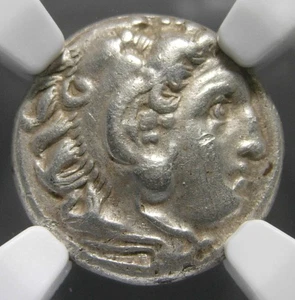 Alejandro III el Grande (336-323 aC) dracma AR, certificado NGC EN MUY BUEN ESTADO - Imagen 1 de 6